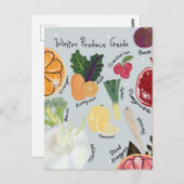 Winter Produce  Postkarte (Vorne/Hinten)