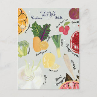 Winter-Produktführer-Postkarte Postkarte