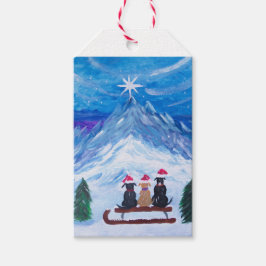 Winter Puppy Pals Geschenkanhänger