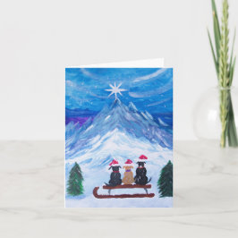 Winter Puppy Pals Karte