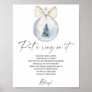 Winter-Put-a-Ring-drauf-Spielposter Poster