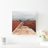 Winter Quadratische Wanduhr (Zuhause)