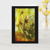 Winter Queen Anne's Lace Karte (Gelbe Blume)