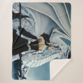 Winter Queen White Dragon Fantasy Sherpadecke (Vorderseite)