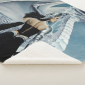 Winter Queen White Dragon Fantasy Sherpadecke (3/4)
