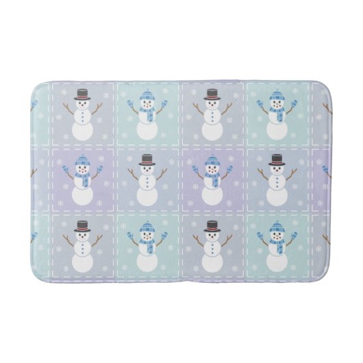 Winter Quilt Bath Mat Badematte (Vorderseite)
