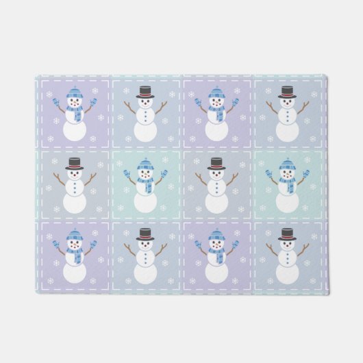 Winter Quilt Doormat Fußmatte (Vorderseite)
