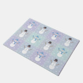 Winter Quilt Doormat Fußmatte (Schrägansicht)