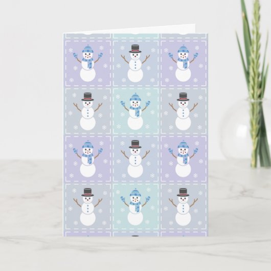 Winter Quilt Greeting Card Karte (Vorderseite)