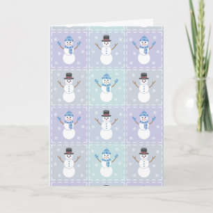 Winter Quilt Greeting Card Karte