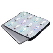 Winter Quilt Laptop-Sieb Laptopschutzhülle (Vorne Knopf)