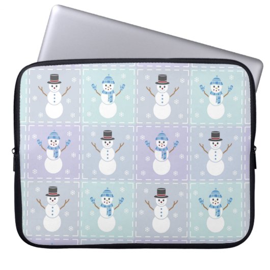 Winter Quilt Laptop-Sieb Laptopschutzhülle (Vorderseite)