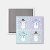 Winter Quilt Magnet (Vorderseite/Rückseite)