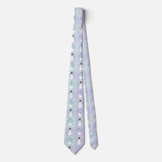 Winter Quilt Men's Neck Tie Krawatte (Vorderseite)