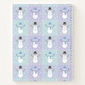 Winter Quilt Spiral Notebook Notizblock (Rückseite)