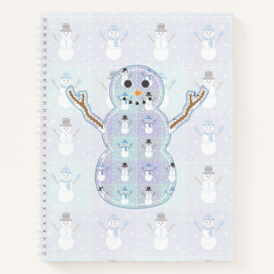 Winter-Quilt-Spiralblock Notizblock