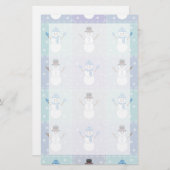 Winter Quilt Stationery Briefpapier (Vorne/Hinten)