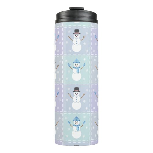 Winter Quilt Thermal Tumbler Thermosbecher (Vorderseite)