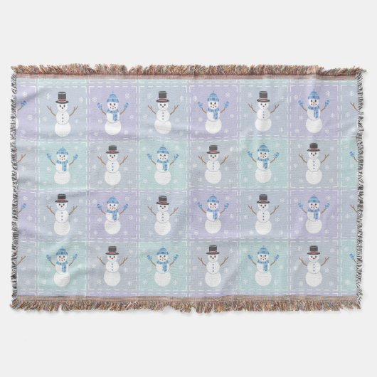 Winter Quilt Throw Blanket Decke (Vorderseite)