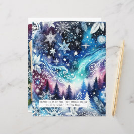 Winter Quote Blue Scrapbook