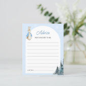 Winter-Rabbit-Kinderberatungskarte (Stehend Vorderseite)