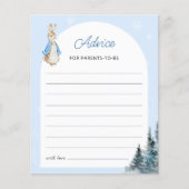 Winter-Rabbit-Kinderberatungskarte (Vorderseite)