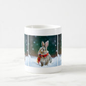 Winter-Rabbit-Tasse Kaffeetasse (Mittel)