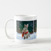 Winter-Rabbit-Tasse Kaffeetasse (Links)