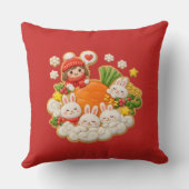 Winter rabbits kissen (Rückseite)