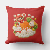 Winter rabbits kissen (Vorderseite)