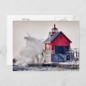 Winter Rage Postkarte (Vorne/Hinten)