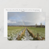 Winter Rainbow Arnside Moss Postkarte (Vorne/Hinten)