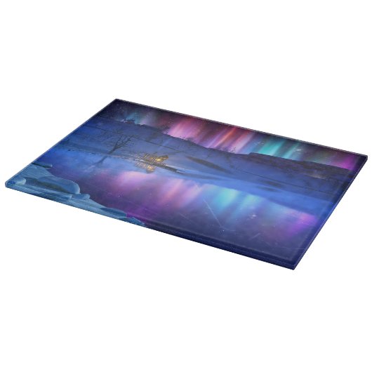 Winter Rainbow Cutting Board Schneidebrett (Ecke)
