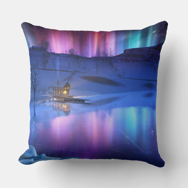Winter Rainbow Kissen (Vorderseite)