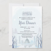 Winter-Ramadan-Iftar-Abendessen-Einladung Moschee Einladung (Vorderseite)