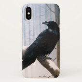 Winter Raven Forest Case-Mate iPhone Hülle (Rückseite)