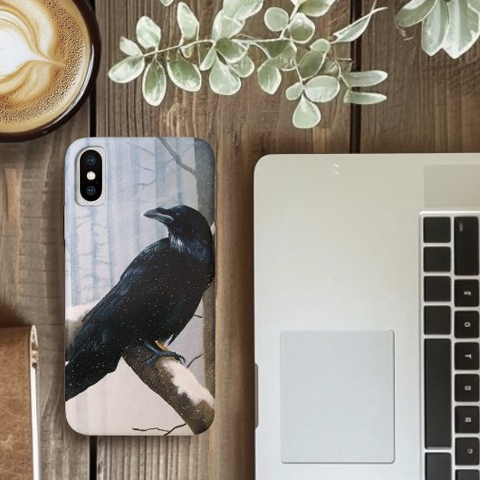 Winter Raven Forest Case-Mate iPhone Hülle
