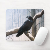 Winter Raven Forest Mousepad (Mit Mouse)