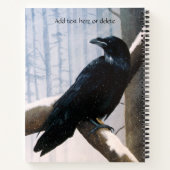 Winter Raven Forest Notizblock (Rückseite)
