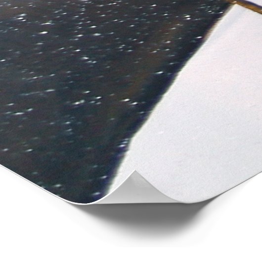 Winter Raven Forest Poster (Ecke)