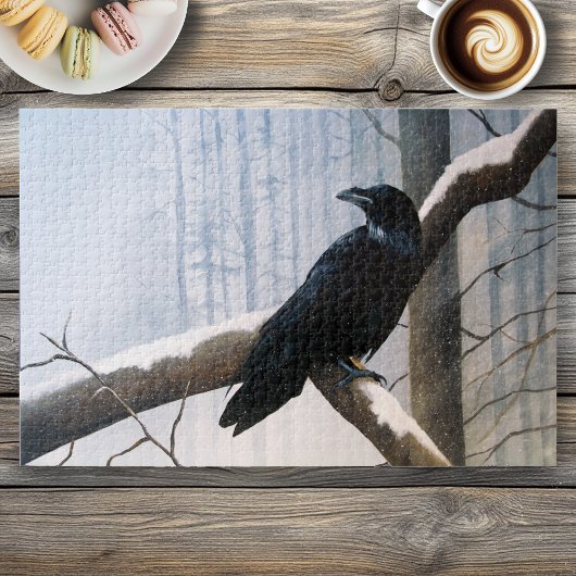 Winter Raven Forest Puzzle