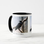 Winter Raven Forest Tasse (Vorderseite Links)