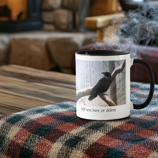 Winter Raven Forest Tasse
