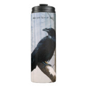 Winter Raven Forest Thermosbecher (Vorderseite)