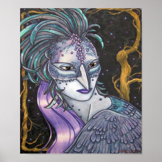 Winter Raven von Patricia Corron Poster (Vorne)