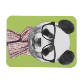 Winter Ready Panda Bär Magnet (Horizontal)