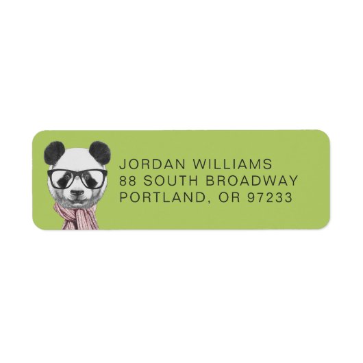 Winter Ready Panda Bär | Name hinzufügen (Vorne)