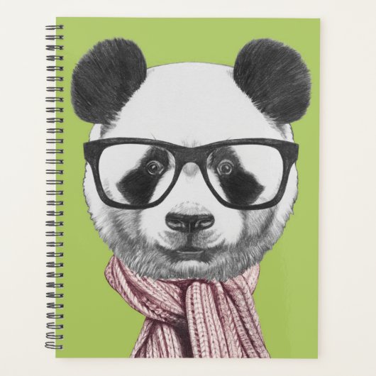 Winter Ready Panda Bär Planer (Vorderseite)
