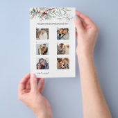 Winter Red Berries Greenery, wo sie spielten Flyer (Handgriff)