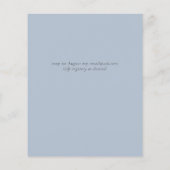 Winter Red Berries Pine Cones Wedding Flyer (Hinten)